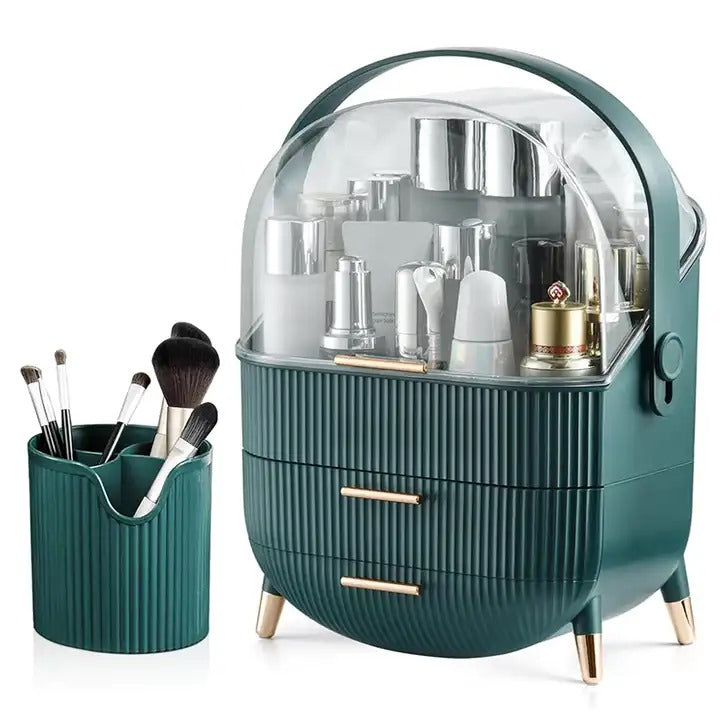 Luxe Organiser & Makeup Brush Holder | 2-in-1 Combo |