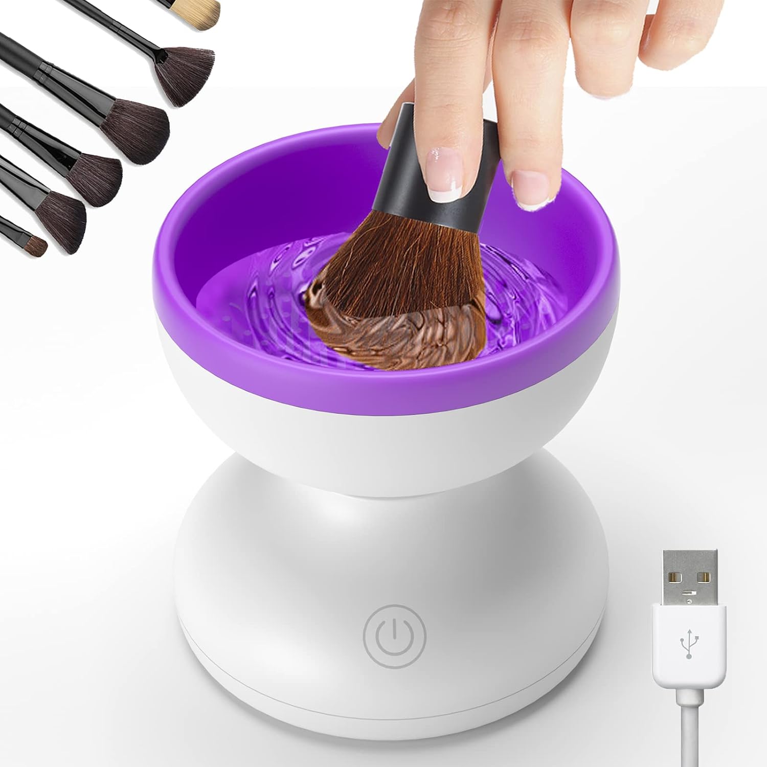 Mini Electric Makeup Brush Cleaner