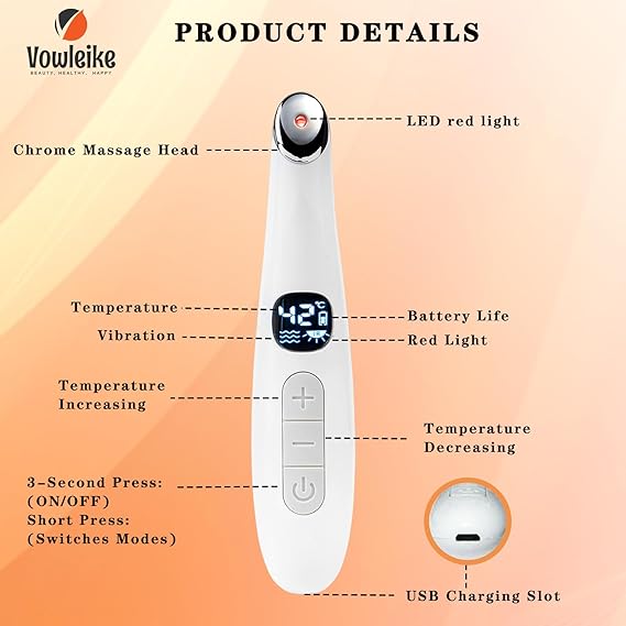LED Eye and Lip Massager | Hot & Cold |