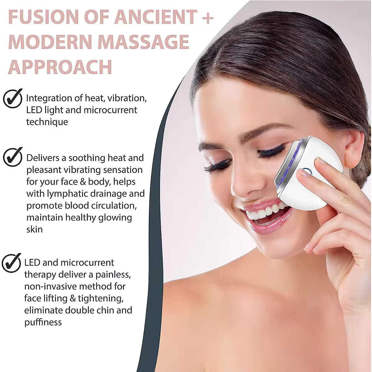 LED Anti-Ageing Face Massager | Electric Gua Sha |