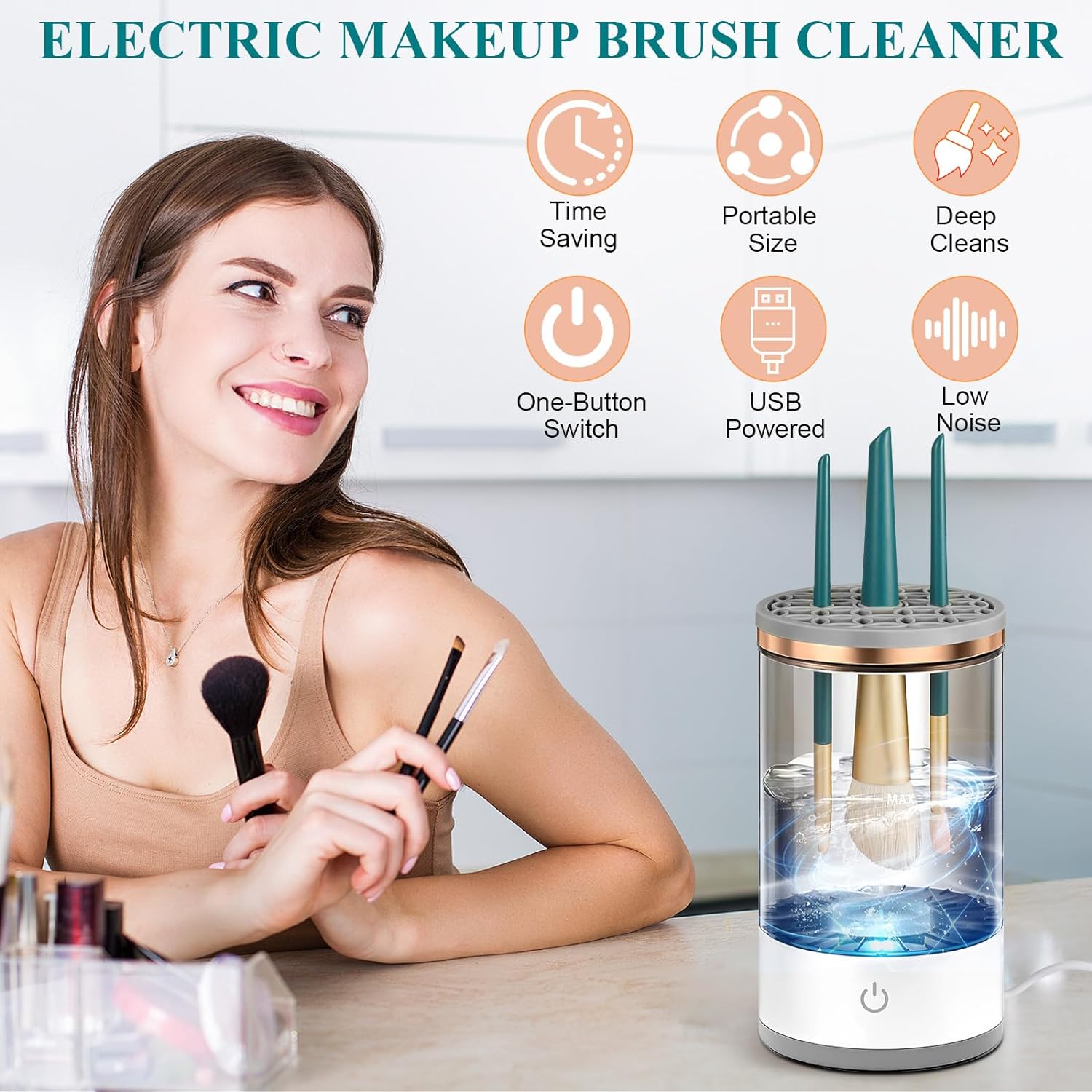 Maxi Electric Makeup Brush Cleaner