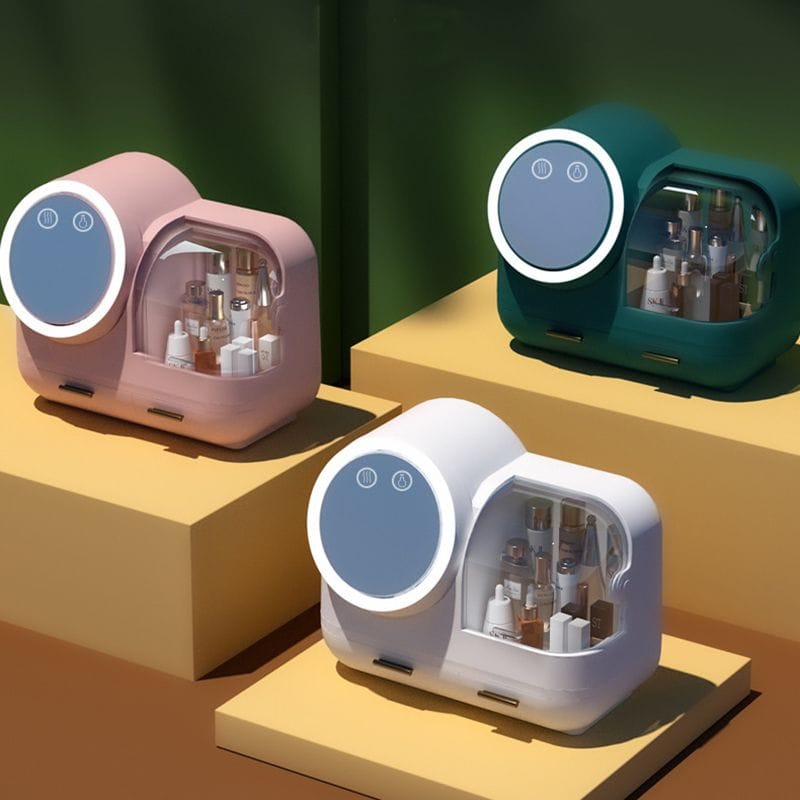 Premium Organiser with Fan, Mirror & Ring Light