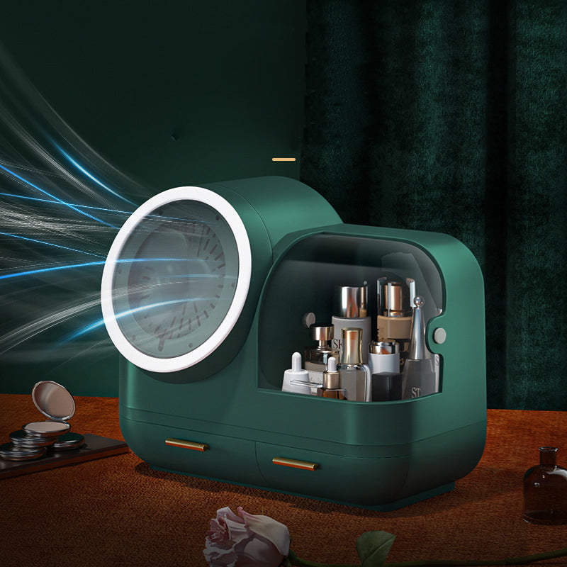 Premium Organiser with Fan, Mirror & Ring Light