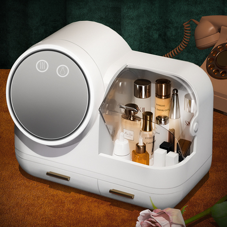 Premium Organiser with Fan, Mirror & Ring Light